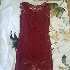 Intimately free people red lace dress